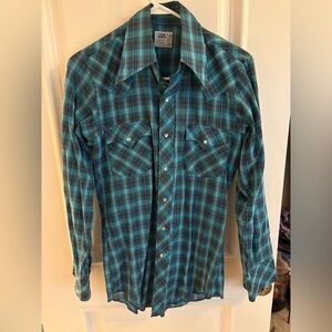 Cow Hand vintage pearl button western shirt